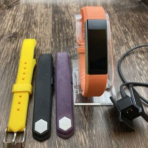 Fitbit Alta HR Silver Activity Tracker - Large, Extra Bands, Charger